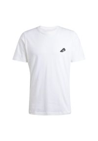 Adidas - Koszulka z grafiką Copa. Kolor: biały. Materiał: bawełna