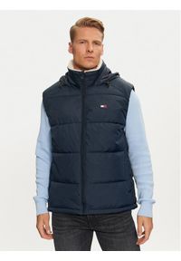 Tommy Jeans Bezrękawnik DM0DM19632 Granatowy Regular Fit. Kolor: niebieski. Materiał: syntetyk. Długość rękawa: bez rękawów