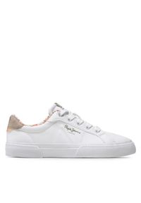 Pepe Jeans Sneakersy Kenton Flag G PGS30568 Biały. Kolor: biały. Materiał: skóra