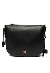 Pinko - PINKO Torebka Hobo Zip Around Classic AI 25-26 PLTT 105113 A0QO Czarny. Kolor: czarny. Materiał: skórzane #6