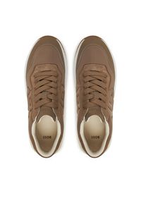 BOSS Sneakersy Skylar 50547983 Brązowy. Kolor: brązowy. Materiał: materiał #3