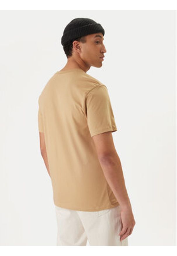 Quiksilver T-Shirt EQYZT07711 Beżowy Regular Fit. Kolor: beżowy. Materiał: bawełna