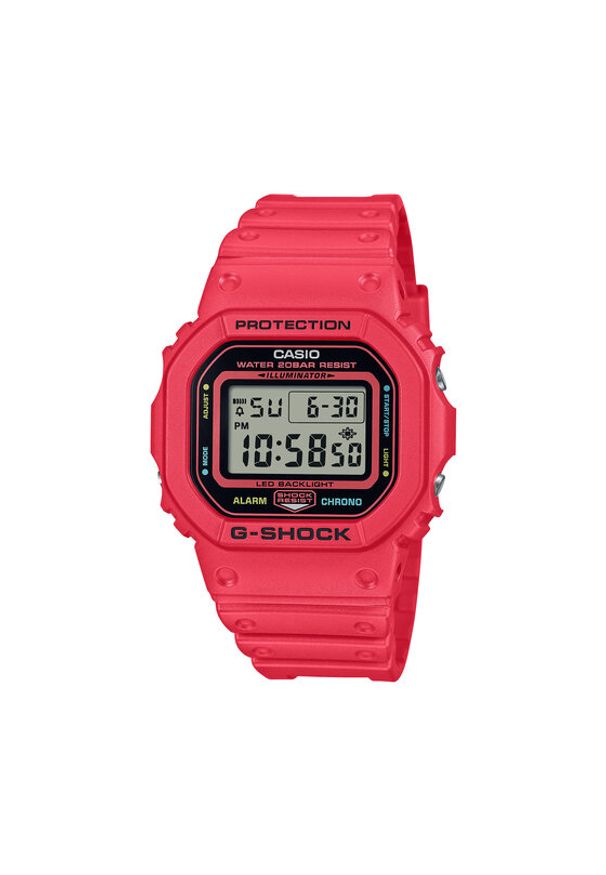 G-Shock Zegarek Energy Pack DW-5600EP-4ER Czerwony. Kolor: czerwony