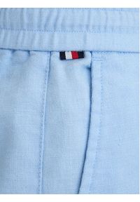 TOMMY HILFIGER - Tommy Hilfiger Szorty materiałowe Dover MW0MW44355 Niebieski Regular Fit. Kolor: niebieski. Materiał: len #3