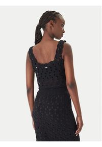 Fracomina Top FR26ST4017K488R6 Czarny Slim Fit. Kolor: czarny. Materiał: bawełna #5