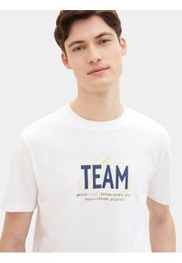 Tom Tailor Denim T-Shirt 1040838 Biały Regular Fit. Kolor: biały. Materiał: bawełna #5