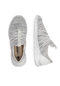 Rieker Sneakersy 54071-80 Szary. Kolor: szary. Materiał: materiał #4