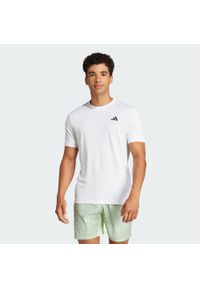 Adidas - Koszulka Tennis FreeLift. Kolor: biały. Materiał: materiał. Sport: tenis