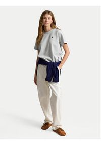 Polo Ralph Lauren T-Shirt 211B17798001 Szary Regular Fit. Typ kołnierza: polo. Kolor: szary. Materiał: bawełna #4