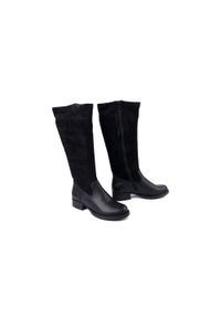 Rieker - RIEKER Z9551-00 black, kozaki damskie. Zapięcie: zamek. Kolor: czarny. Materiał: polar. Obcas: na obcasie. Wysokość obcasa: średni