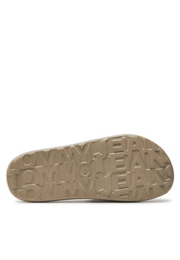 Tommy Jeans Klapki Tjw Chunky Flatform Slide EN0EN02454 Beżowy. Kolor: beżowy. Materiał: syntetyk