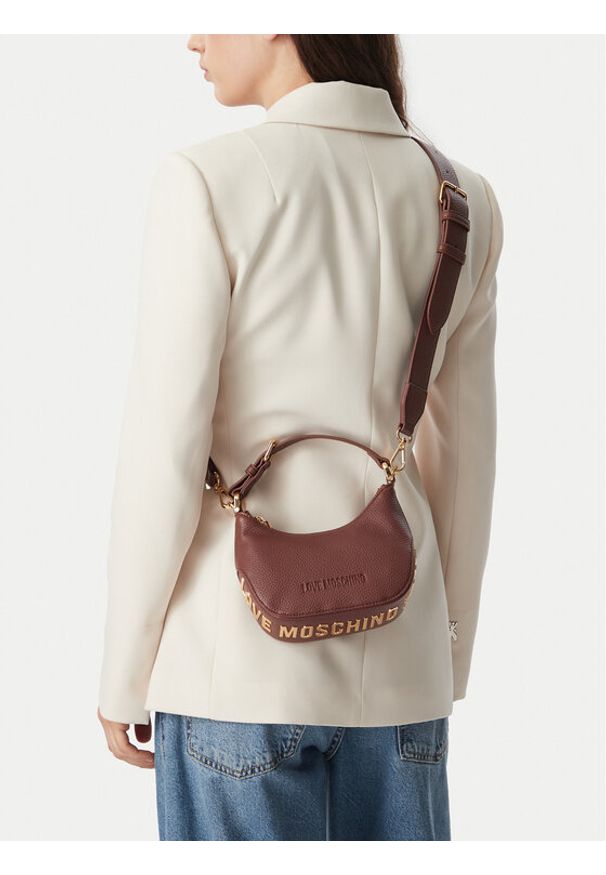 Love Moschino - LOVE MOSCHINO Torebka JC4019PP1PLT0200 Brązowy. Kolor: brązowy. Materiał: skórzane