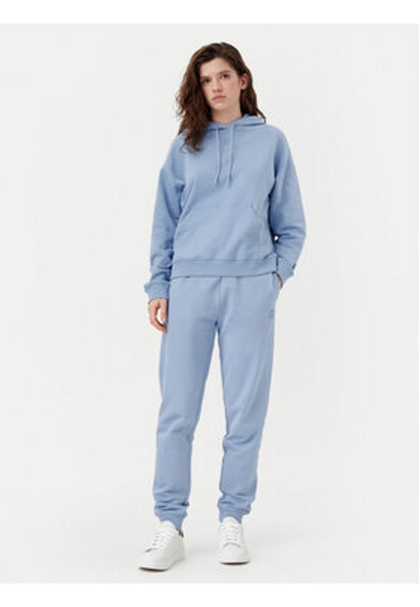 Hugo - HUGO Spodnie dresowe Nelfinia 50522417 Niebieski Regular Fit. Kolor: niebieski. Materiał: bawełna