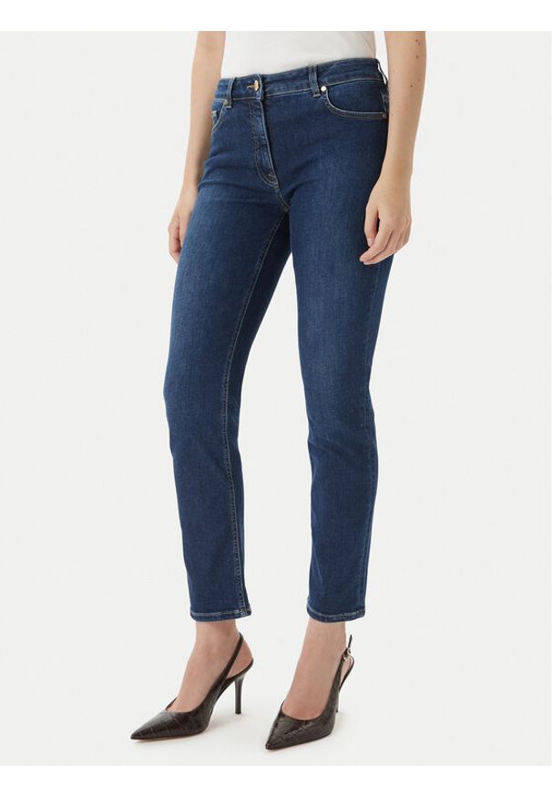 Luisa Spagnoli Jeansy Alicudi 542850 Granatowy Skinny Fit. Kolor: niebieski