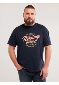 Big-Star - Koszulka męska z nadrukiem granatowa Jaman 403. Kolor: niebieski. Materiał: bawełna. Wzór: nadruk. Sezon: lato. Styl: vintage, retro, wakacyjny, klasyczny #8