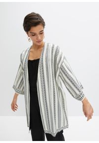 bonprix - Bluzka kimonowa ze zrównoważonej wiskozy. Kolor: biały. Materiał: wiskoza