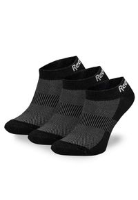 Reebok Skarpety krótkie R0356-SS24 (3-pack) Czarny. Kolor: czarny. Materiał: syntetyk
