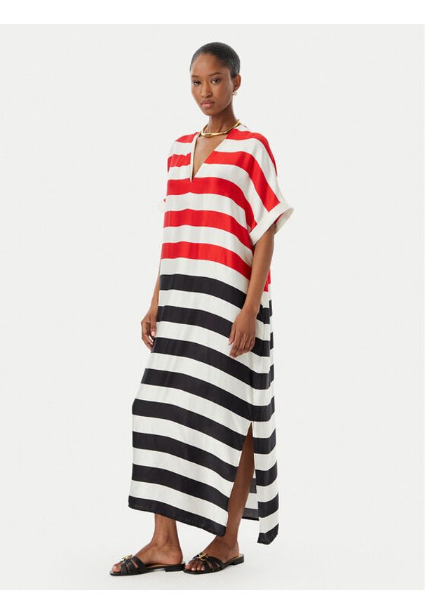 LOLA CASADEMUNT Sukienka letnia LS2616013 Kolorowy Relaxed Fit. Wzór: kolorowy. Sezon: lato