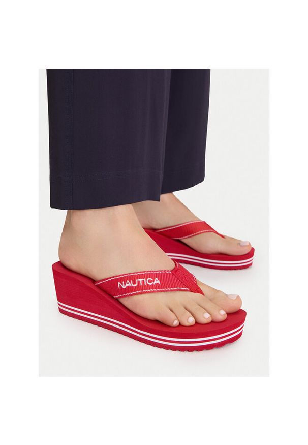 Japonki Nautica. Kolor: czerwony