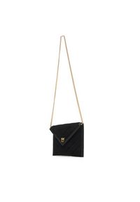 Pinko - PINKO Torebka Flat Purse Handle AI 25-26 PCPL 104820 A2JH Czarny. Kolor: czarny. Materiał: skórzane, zamszowe #4