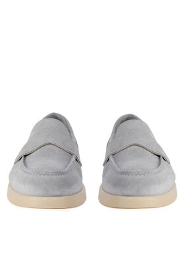 Gino Rossi Mokasyny ELIA-E25-26281 Szary. Kolor: szary. Materiał: skóra, zamsz