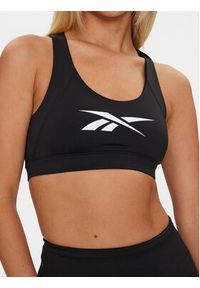 Reebok Top Train BL Bra 100075674 Czarny Slim Fit. Kolor: czarny. Materiał: syntetyk #4