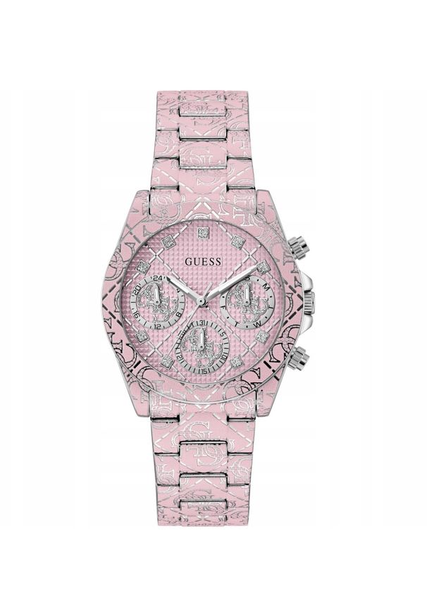 Zegarek damski Guess GW0986L1 CYRKONIE srebrny. Kolor: srebrny