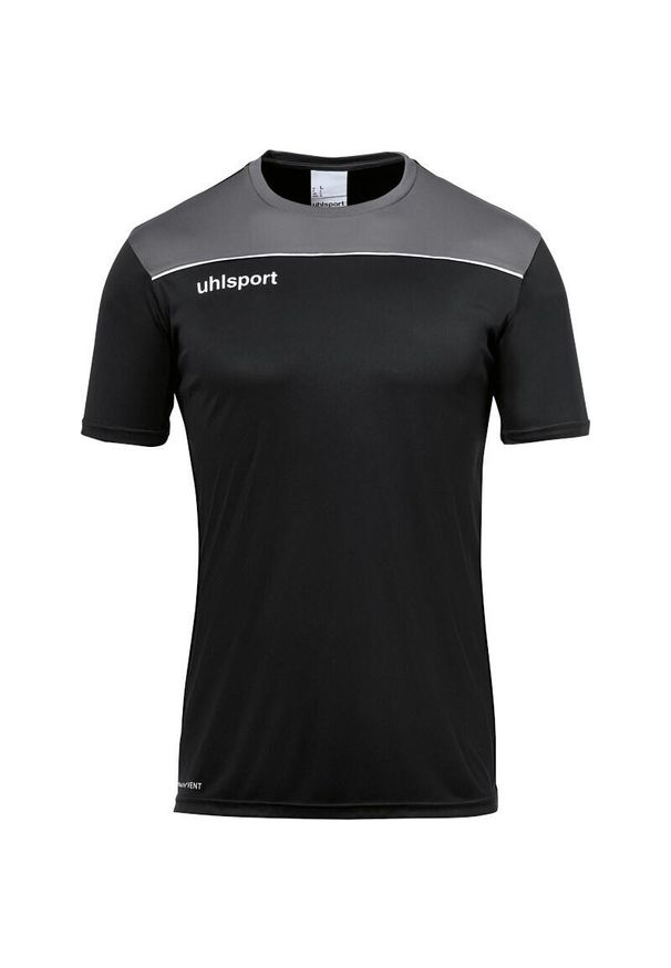 UHLSPORT - Koszulka Uhlsport Offense 23 Poly. Kolor: wielokolorowy, szary, czarny. Materiał: jersey. Sport: piłka nożna, fitness