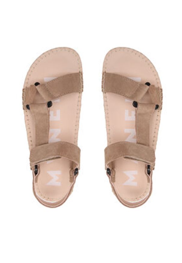 Manebi Espadryle Hiking Sandals W 1.9 JH Beżowy. Kolor: beżowy. Materiał: skóra, zamsz
