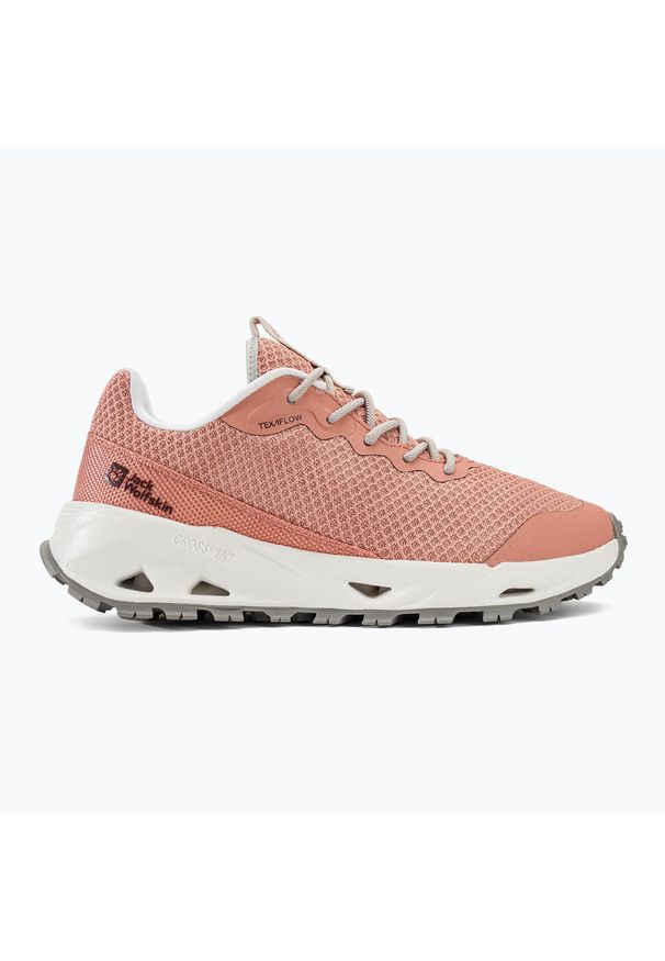 Buty do chodzenia damskie Jack Wolfskin Prelight Vent Low. Zapięcie: sznurówki. Kolor: różowy. Materiał: syntetyk, tkanina, materiał. Szerokość cholewki: normalna. Sport: turystyka piesza