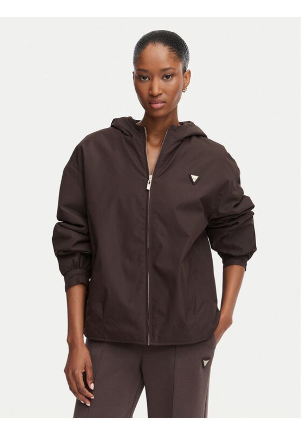 Guess Kurtka przejściowa V6YL11 W2871 Beżowy ciemny Regular Fit. Kolor: beżowy. Materiał: syntetyk