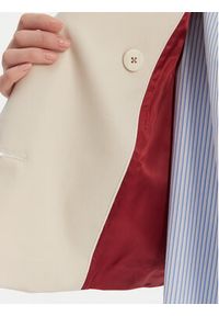 TOMMY HILFIGER - Tommy Hilfiger Trencz WW0WW50768 Beżowy Oversize. Kolor: beżowy. Materiał: bawełna #3