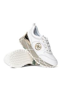 Sneakersy damskie białe Liu Jo Maxi Wonder 38. Okazja: na spotkanie biznesowe. Kolor: biały. Materiał: tkanina