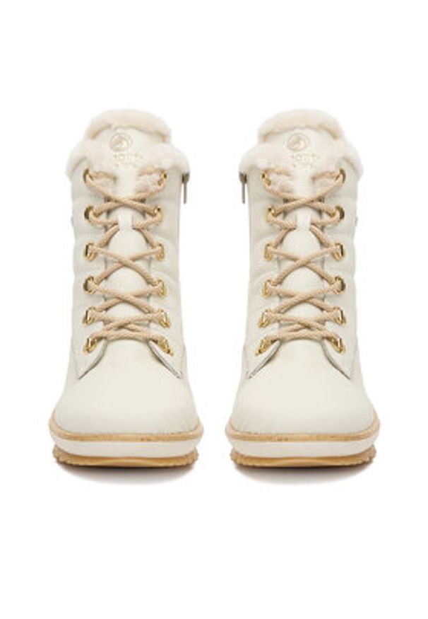 Remonte Trzewiki CEO-R8480-80 Biały. Kolor: biały. Materiał: skóra