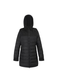 Melanite Regatta damski turystyczny płaszcz pikowany. Kolor: czarny. Sport: turystyka piesza