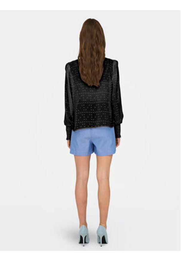 only - ONLY Bluzka Eleanor 15324229 Czarny Regular Fit. Kolor: czarny. Materiał: syntetyk