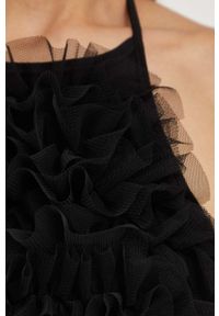 Answear Lab top damski kolor czarny. Kolor: czarny. Długość rękawa: na ramiączkach. Styl: wakacyjny #5