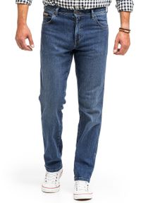 Wrangler - WRANGLER TEXAS MĘSKIE SPODNIE JEANSOWE THE MOMENT AUTHENTIC STRAIGHT W121OCR25. Okazja: na spotkanie biznesowe. Styl: elegancki, biznesowy