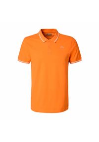 Polo Kappa Ezio Korporate. Typ kołnierza: polo. Kolor: pomarańczowy, biały, wielokolorowy. Styl: sportowy, elegancki