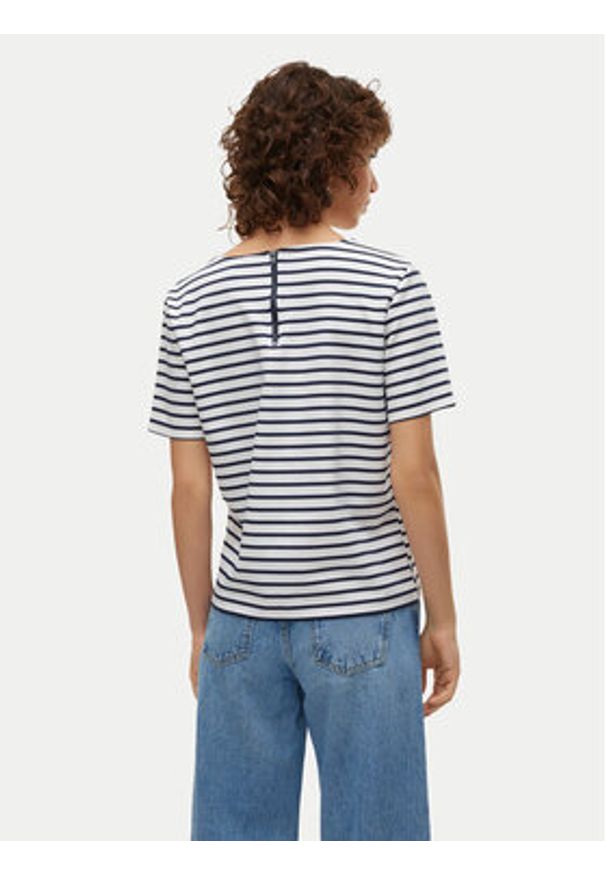 Vero Moda T-Shirt Abby 10304716 Biały Regular Fit. Kolor: biały. Materiał: syntetyk