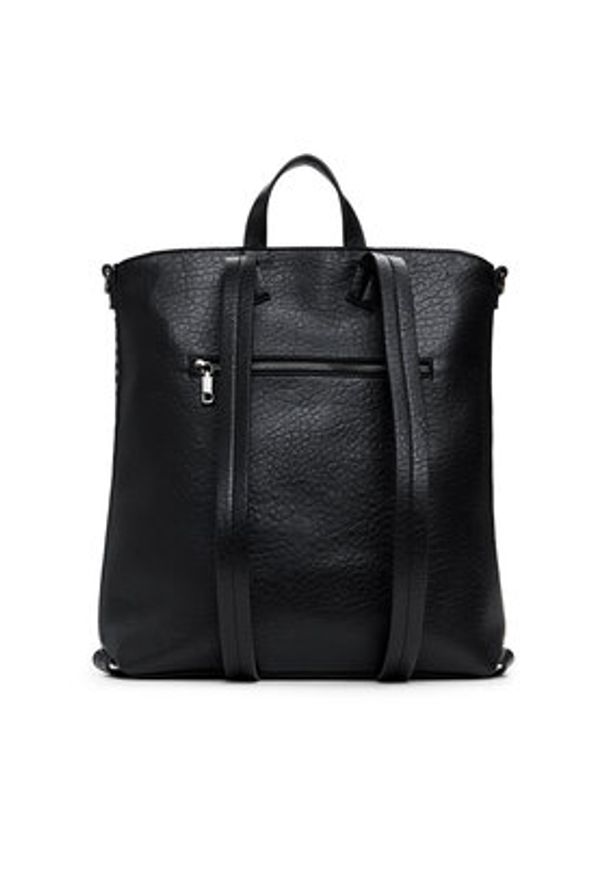 Desigual Plecak 25SAKP22 Czarny. Kolor: czarny. Materiał: skóra