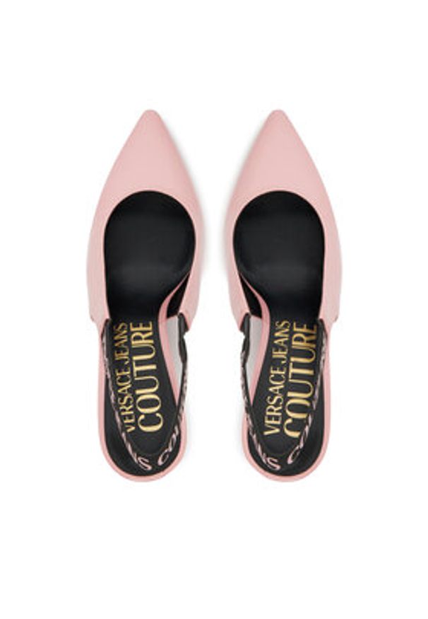 Versace Jeans Couture Szpilki 78VA3S52 Różowy. Kolor: różowy. Materiał: skóra. Obcas: na szpilce