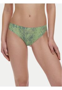 Chantelle Stringi Soft Stretch C11D90 Zielony. Kolor: zielony. Materiał: syntetyk