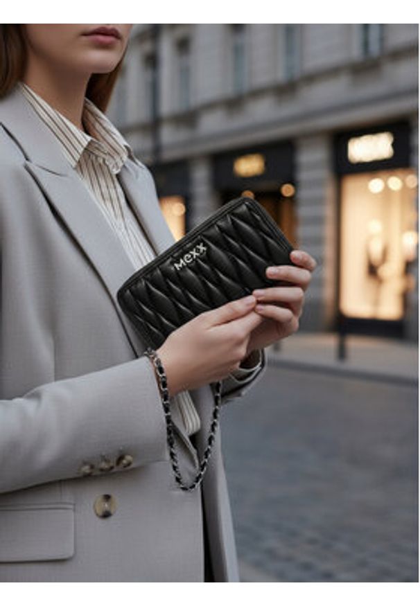 MEXX Portfel CEO-MEXX-W1-001-AW25 Czarny. Kolor: czarny. Materiał: syntetyk, materiał