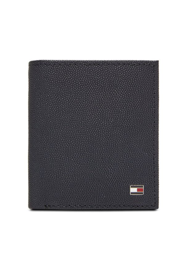 TOMMY HILFIGER - Tommy Hilfiger Duży Portfel Męski Th Flag Trifold AM0AM13521 Granatowy. Kolor: niebieski. Materiał: skóra