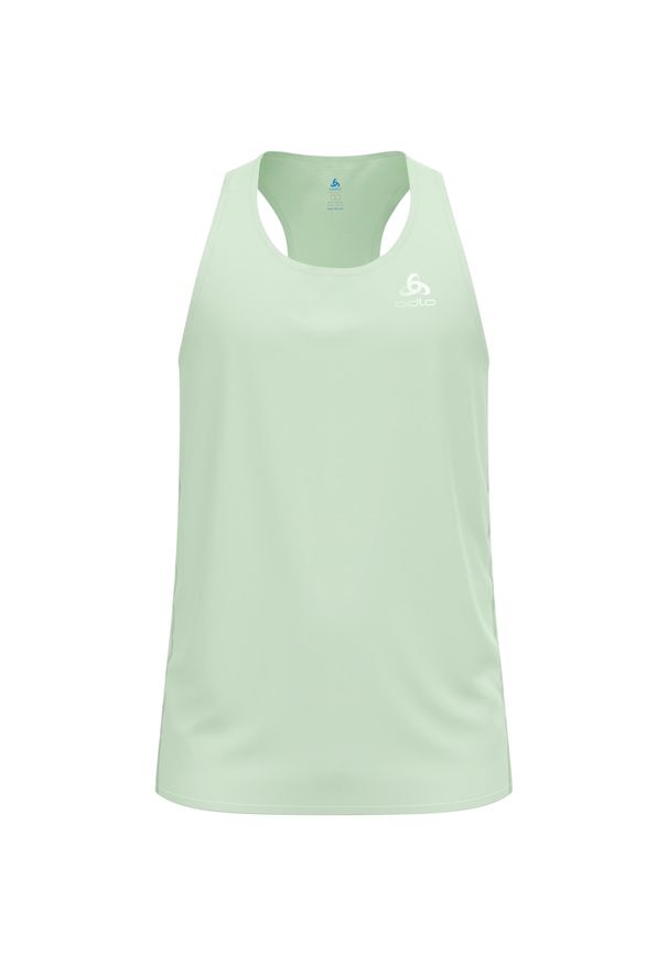 Koszulka bez rękawów męska Odlo Zeroweight Chill-Tec Running Tank 2.0. Kolor: zielony. Długość rękawa: bez rękawów. Sport: bieganie