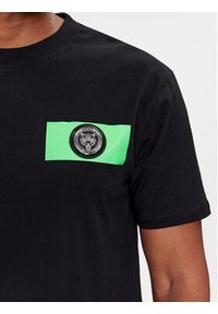 Plein Sport T-Shirt SADC MTK6907 SJY001N Czarny Regular Fit. Kolor: czarny. Materiał: bawełna. Styl: sportowy