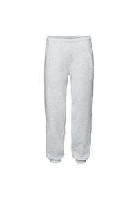 FRUIT OF THE LOOM - Spodnie Do Biegania Dla Dorosłych Unisex Premium Heather Z Elastycznymi. Kolor: szary