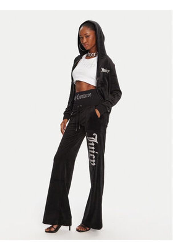Juicy Couture Bluza Robertson JCBAS125805 Czarny Regular Fit. Kolor: czarny. Materiał: syntetyk