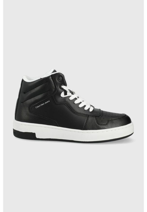 Calvin Klein Jeans buty YW0YW00505.BDS kolor czarny. Nosek buta: okrągły. Zapięcie: sznurówki. Kolor: czarny. Materiał: poliester, guma